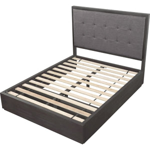 Oxford Upholstered Footboard Storage Bed in Dolphin