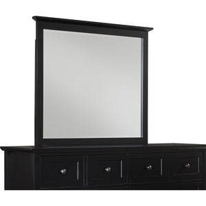 Paragon Beveled Glass Mirror in Black