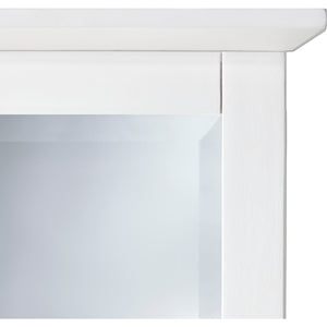 Paragon Beveled Glass Mirror in White