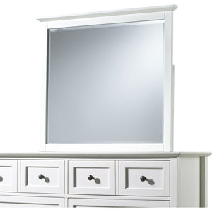 Paragon Beveled Glass Mirror in White
