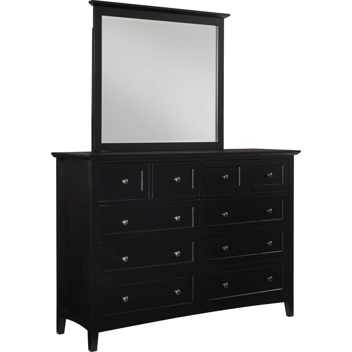 Paragon Eight Drawer Dresser in Black