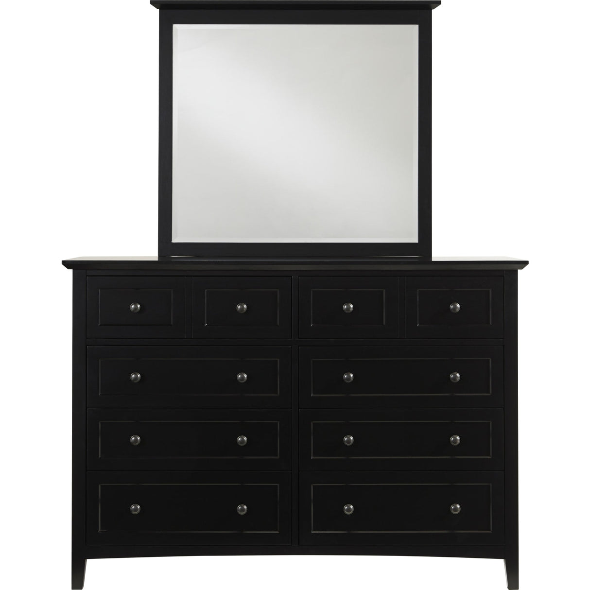 Paragon Eight Drawer Dresser in Black