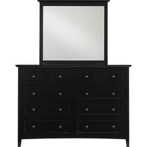 Paragon Eight Drawer Dresser in Black
