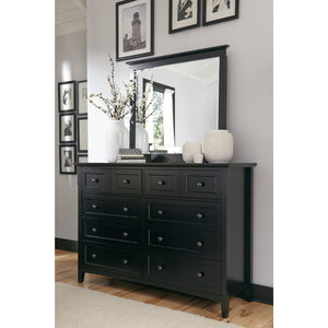 Paragon Eight Drawer Dresser in Black