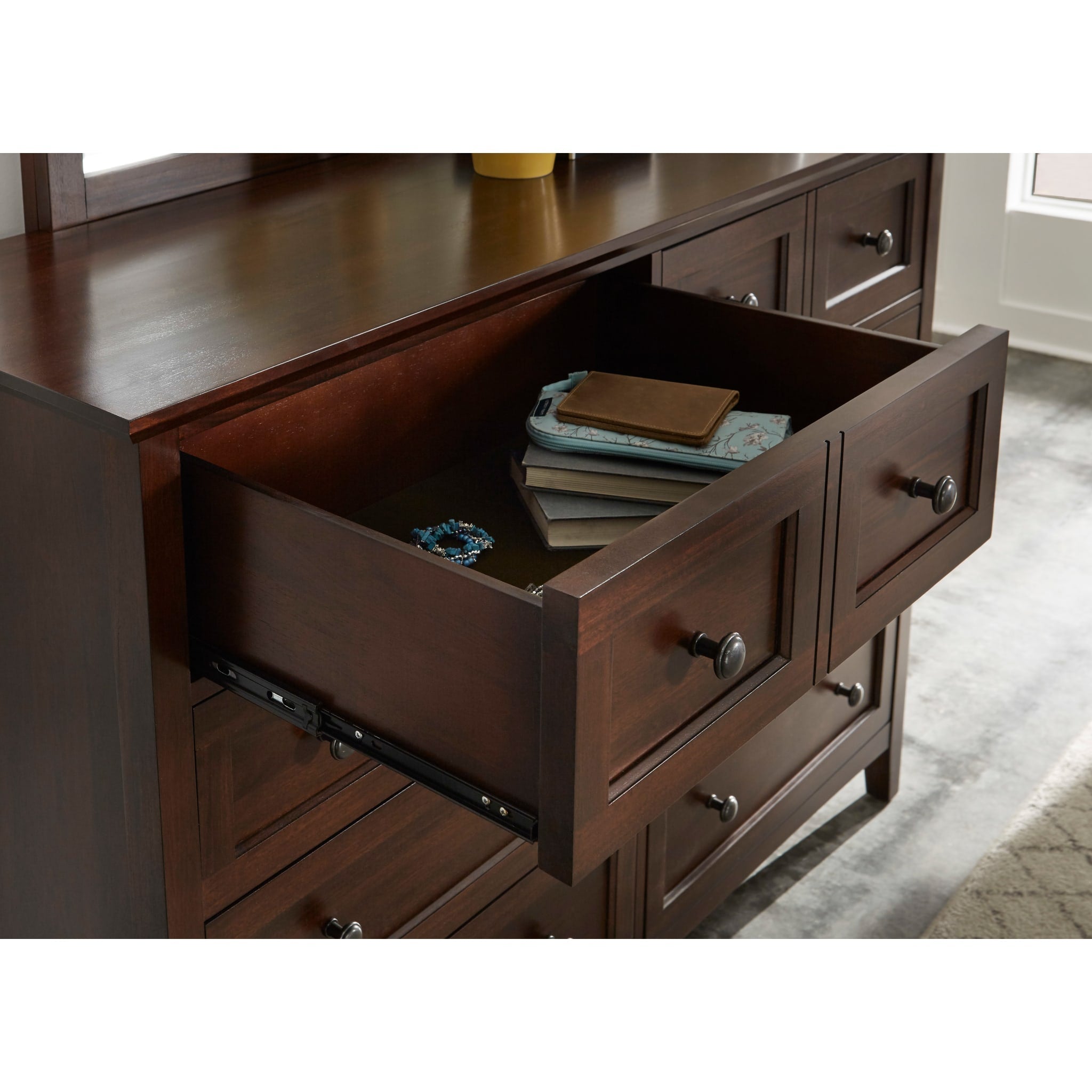 Paragon Eight Drawer Dresser in Truffle