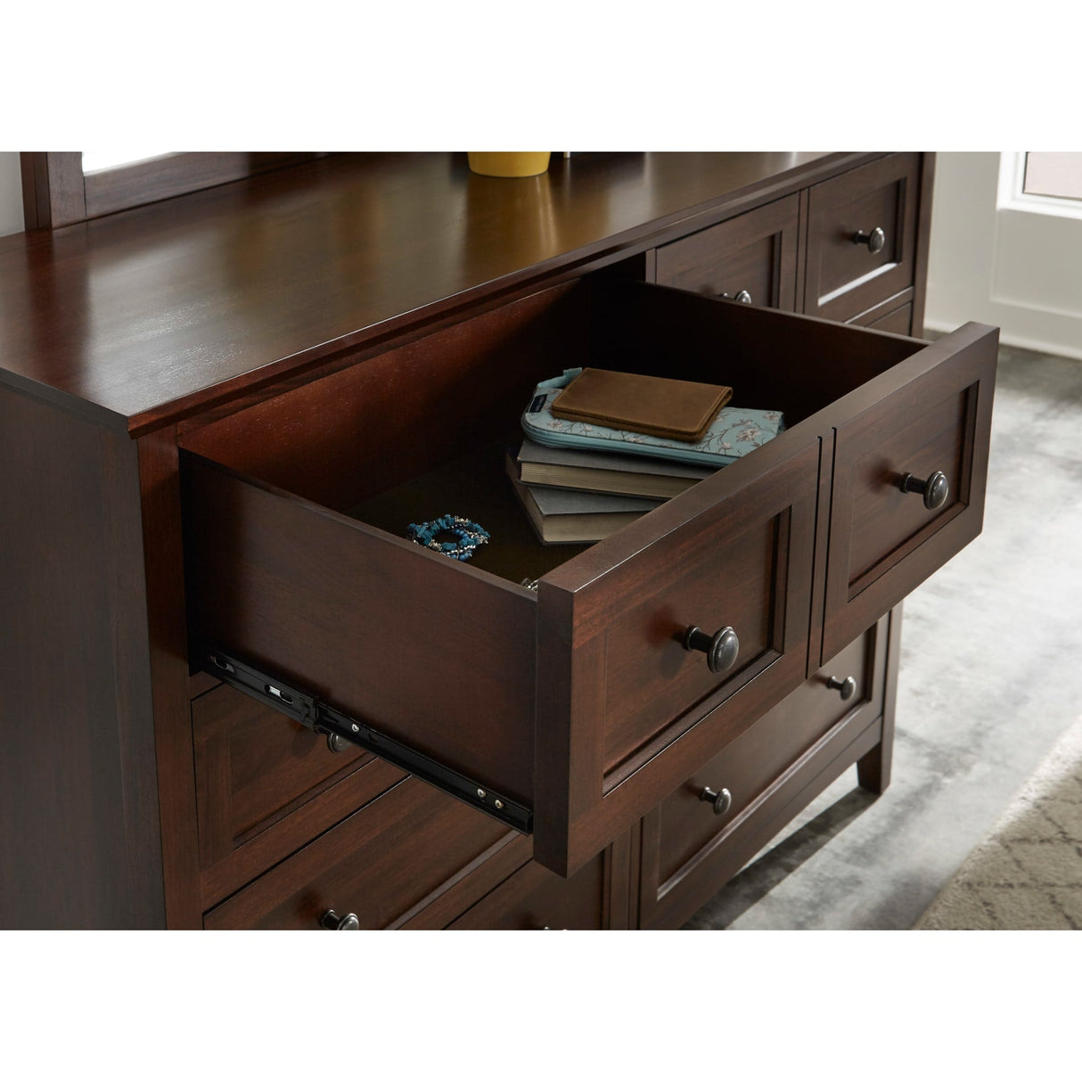 Paragon Eight Drawer Dresser in Truffle