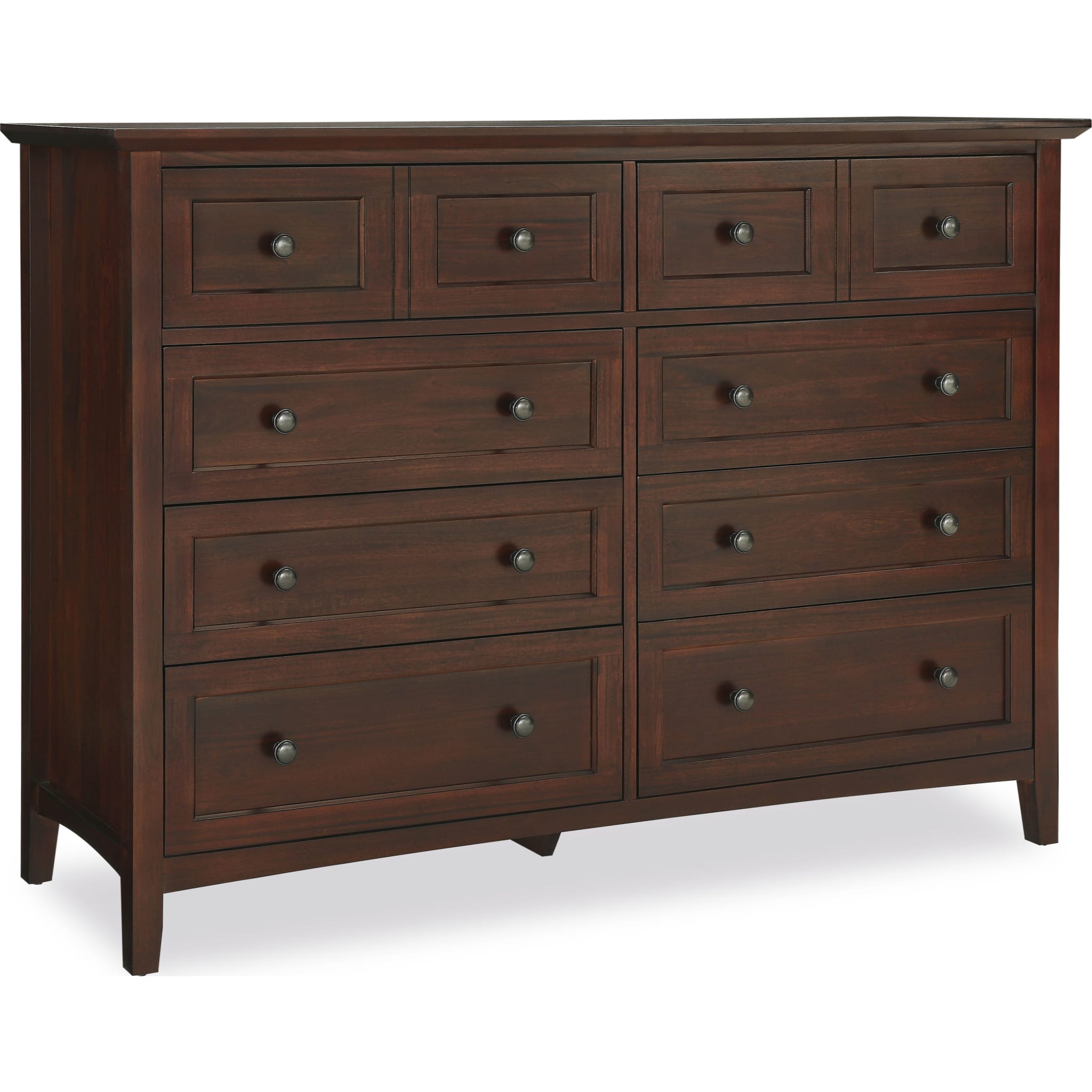 Paragon Eight Drawer Dresser in Truffle