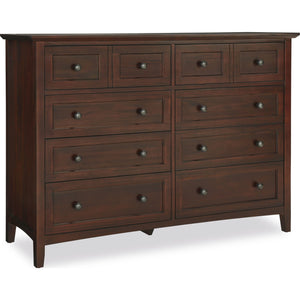 Paragon Eight Drawer Dresser in Truffle