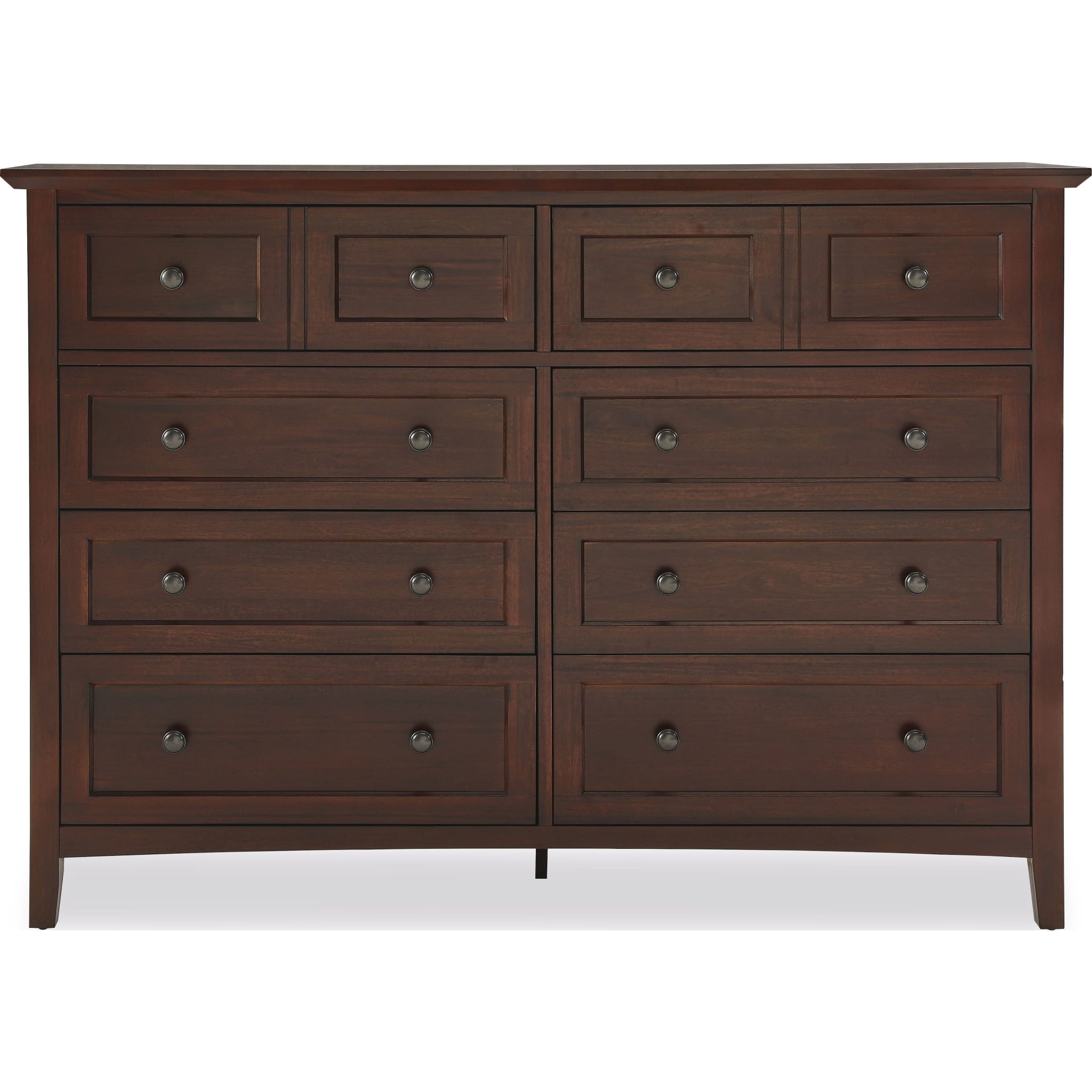Paragon Eight Drawer Dresser in Truffle