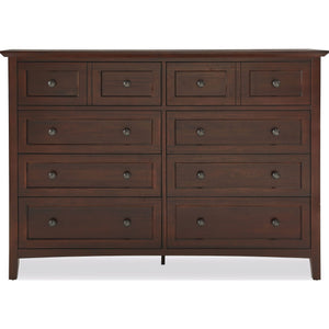 Paragon Eight Drawer Dresser in Truffle