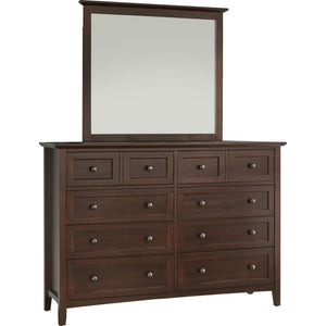 Paragon Eight Drawer Dresser in Truffle