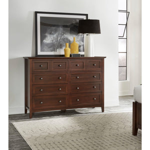 Paragon Eight Drawer Dresser in Truffle