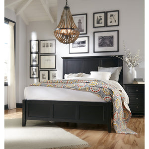 Paragon Four Drawer Wood Storage Bed in Black