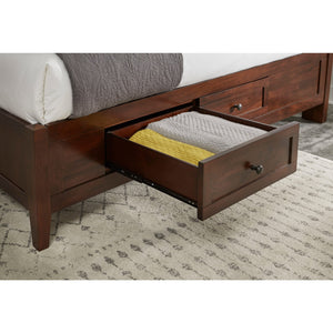 Paragon Four Drawer Wood Storage Bed in Truffle