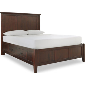 Paragon Four Drawer Wood Storage Bed in Truffle