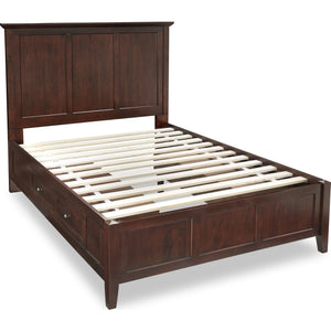 Paragon Four Drawer Wood Storage Bed in Truffle