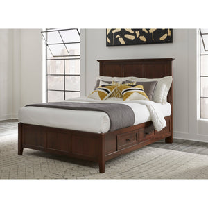 Paragon Four Drawer Wood Storage Bed in Truffle
