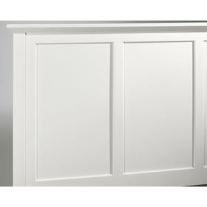 Paragon Four Drawer Wood Storage Bed in White