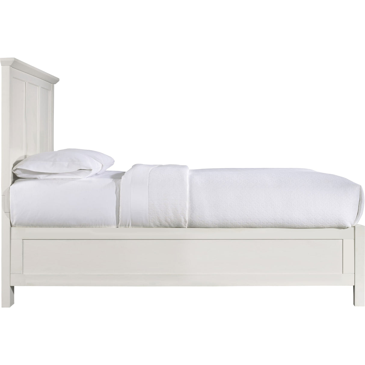 Paragon Wood Panel Bed in White
