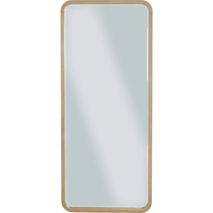 Penny Beveled Glass Floor Mirror in Buff Cream