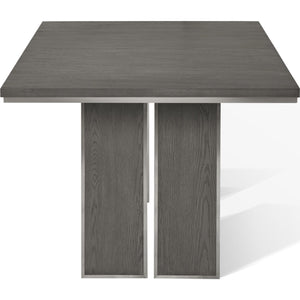 Plata Extension Dining Table in Thunder Grey
