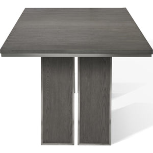 Plata Extension Dining Table in Thunder Grey