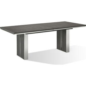 Plata Extension Dining Table in Thunder Grey