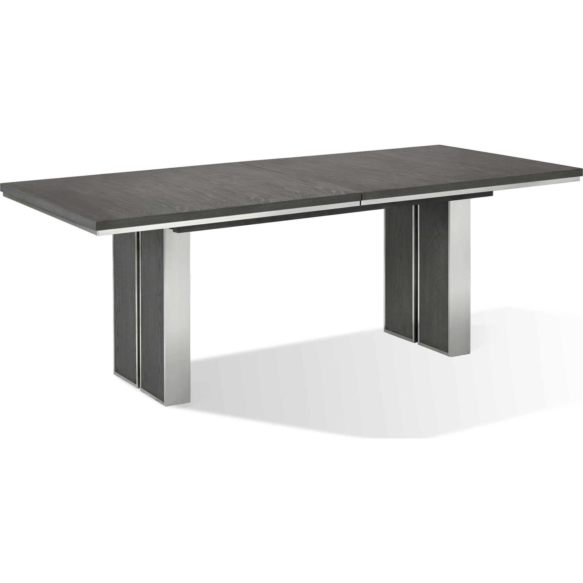 Plata Extension Dining Table in Thunder Grey