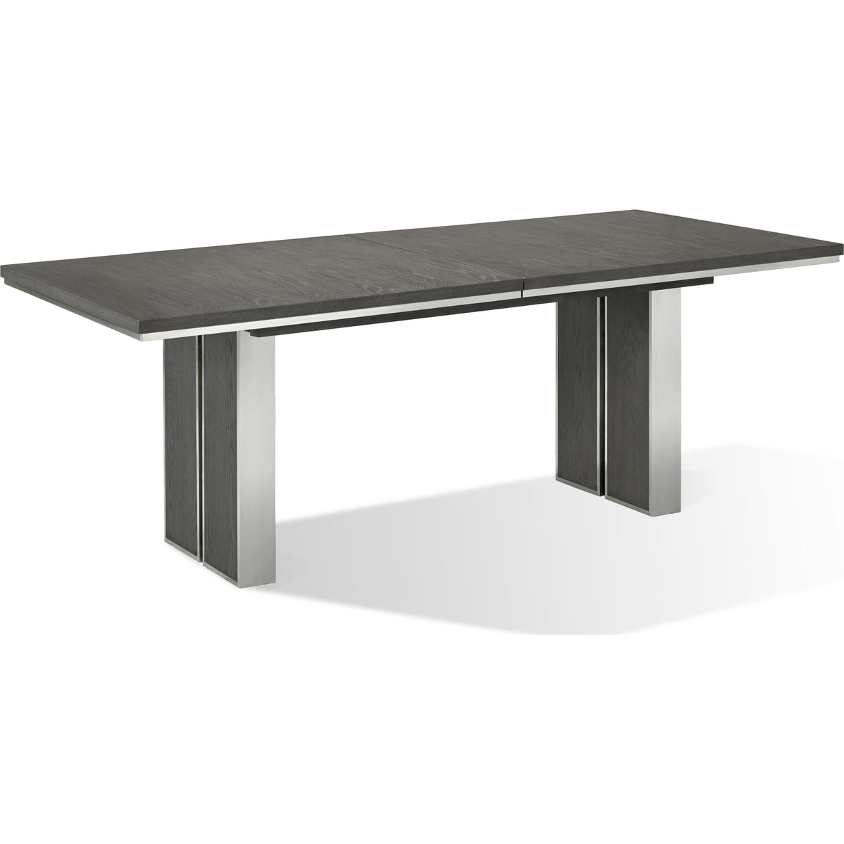 Plata Extension Dining Table in Thunder Grey