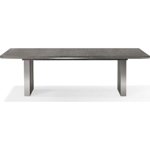 Plata Extension Dining Table in Thunder Grey