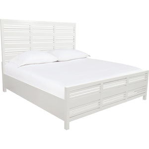 Retreat Slatted Platform Bed in Snowfall