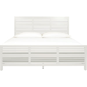 Retreat Slatted Platform Bed in Snowfall