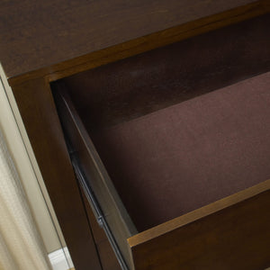 Riva Five Drawer Chest in Chocolate Brown (2024)