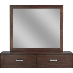 Riva Mirror in Chocolate Brown