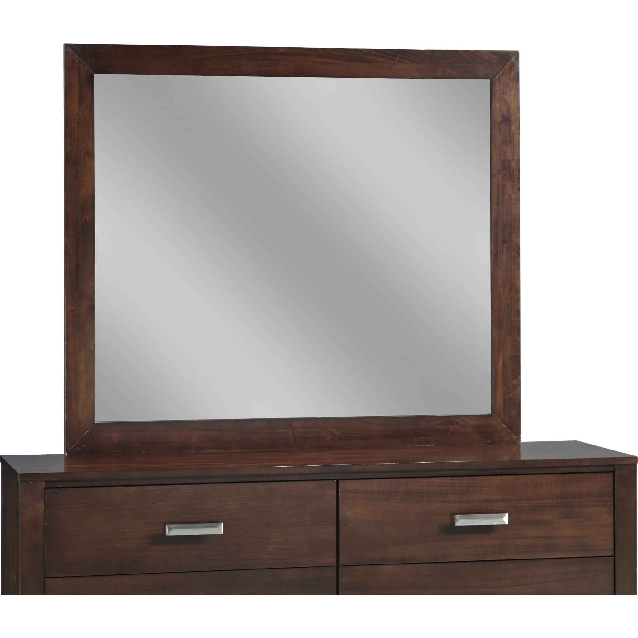 Riva Mirror in Chocolate Brown