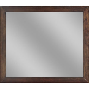 Riva Mirror in Chocolate Brown