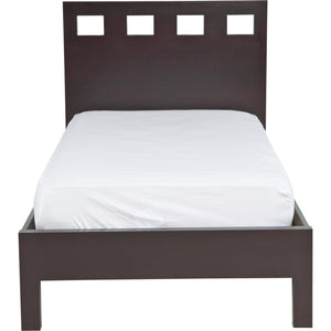 Riva Wood Platform Bed in Espresso