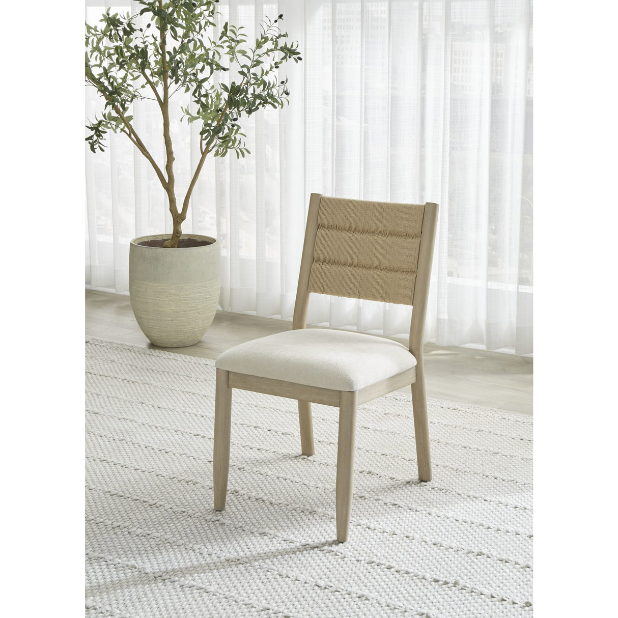 Rockport Danish Cord Dining Chair in Chai