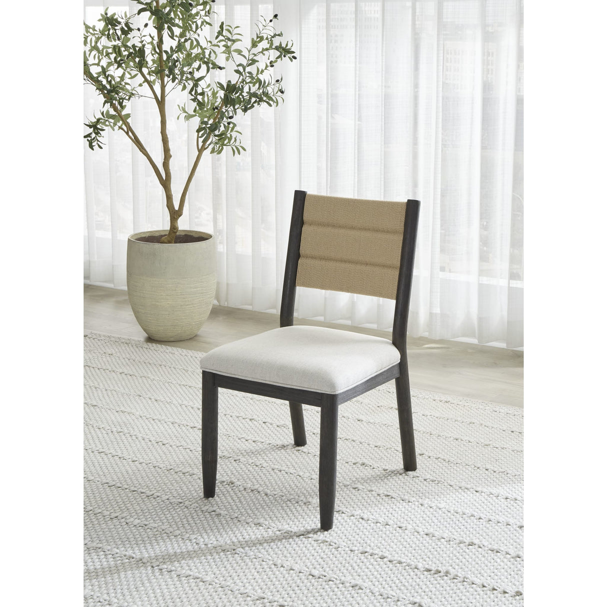 Rockport Danish Cord Dining Chair in Yin