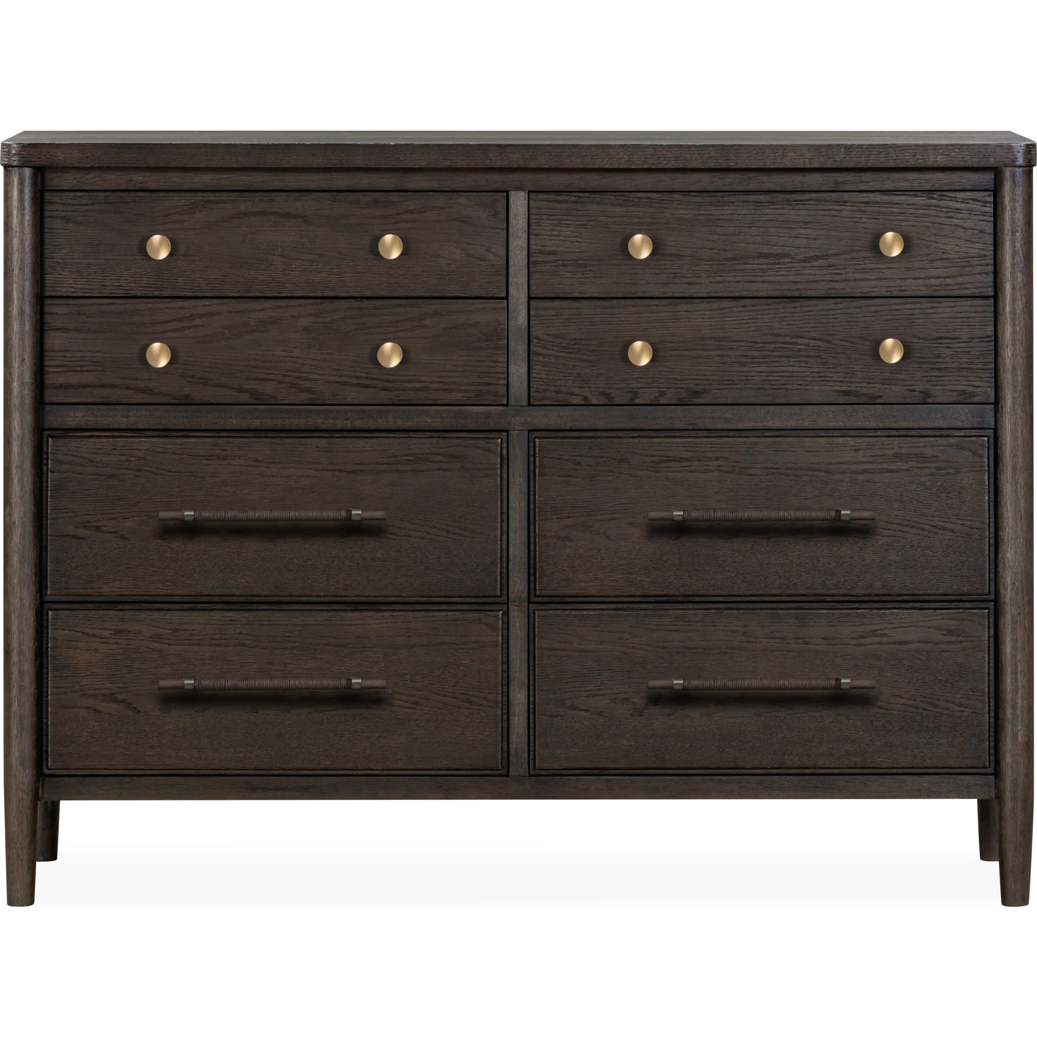Rockport Eight Drawer Oak Wood Dresser in Yin