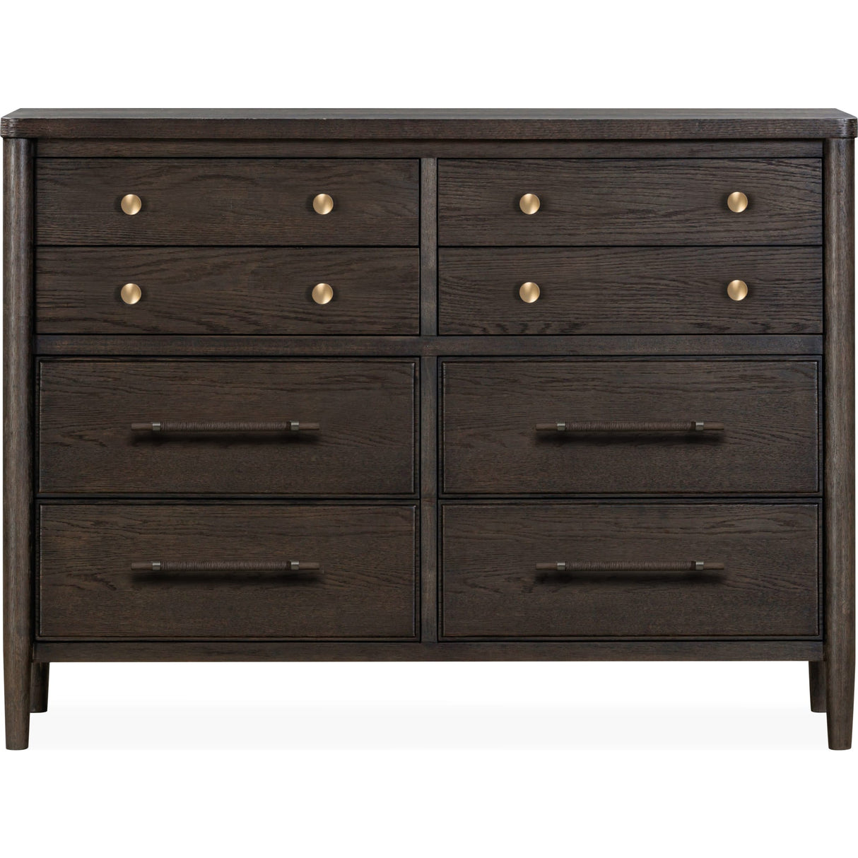 Rockport Eight Drawer Oak Wood Dresser in Yin