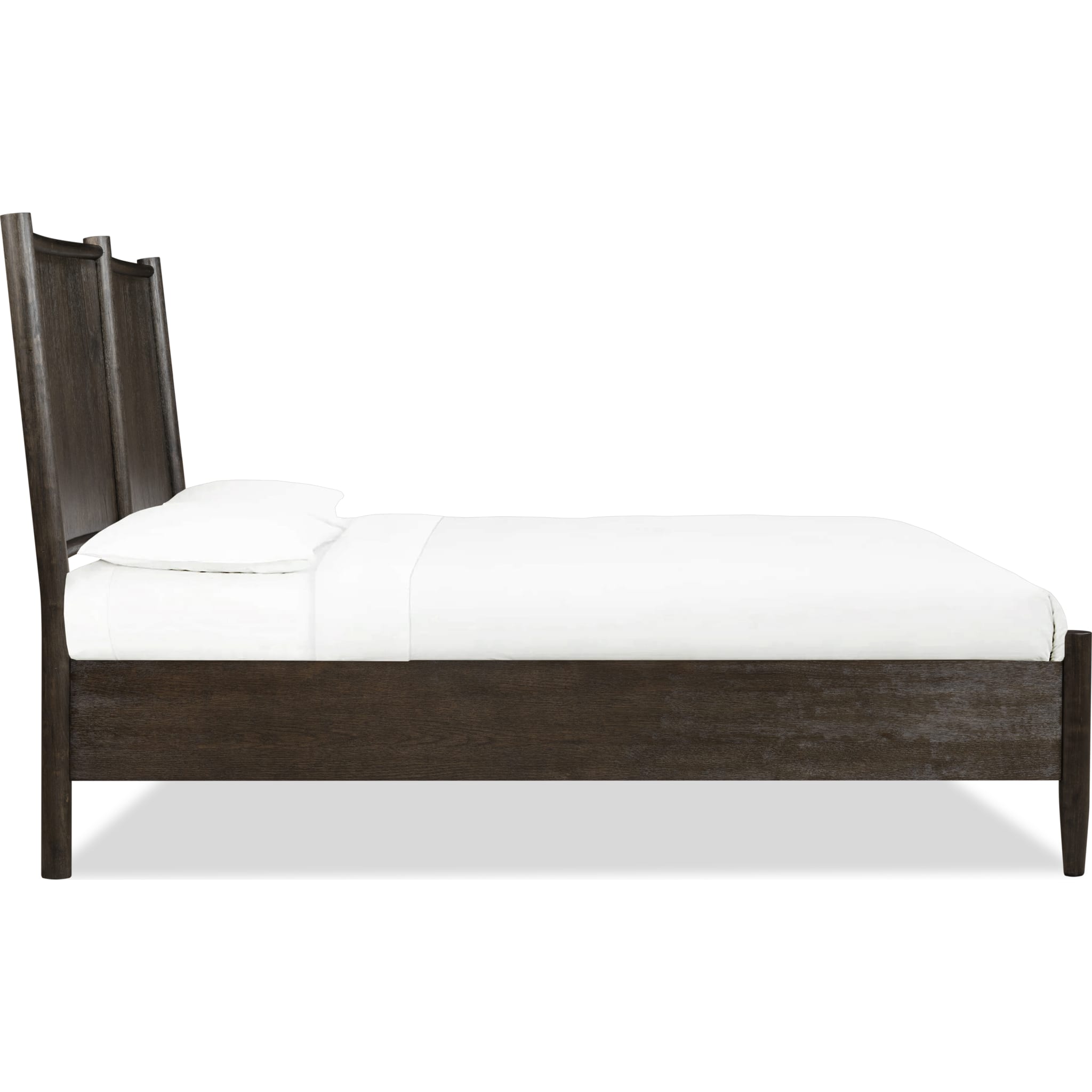 Rockport Oak Wood Platform Bed in Yin