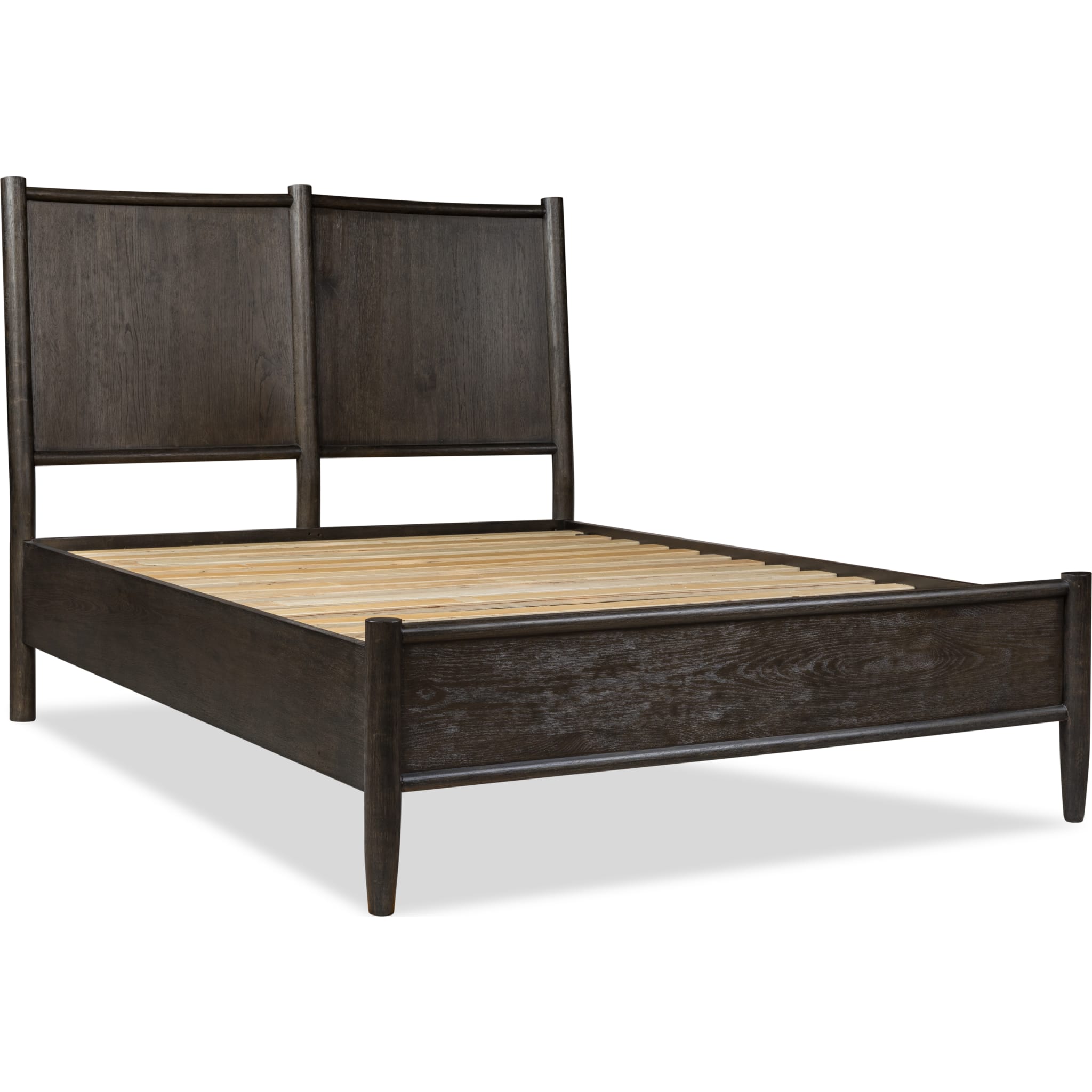 Rockport Oak Wood Platform Bed in Yin