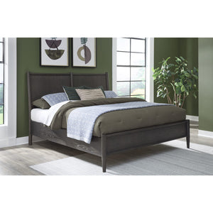 Rockport Oak Wood Platform Bed in Yin