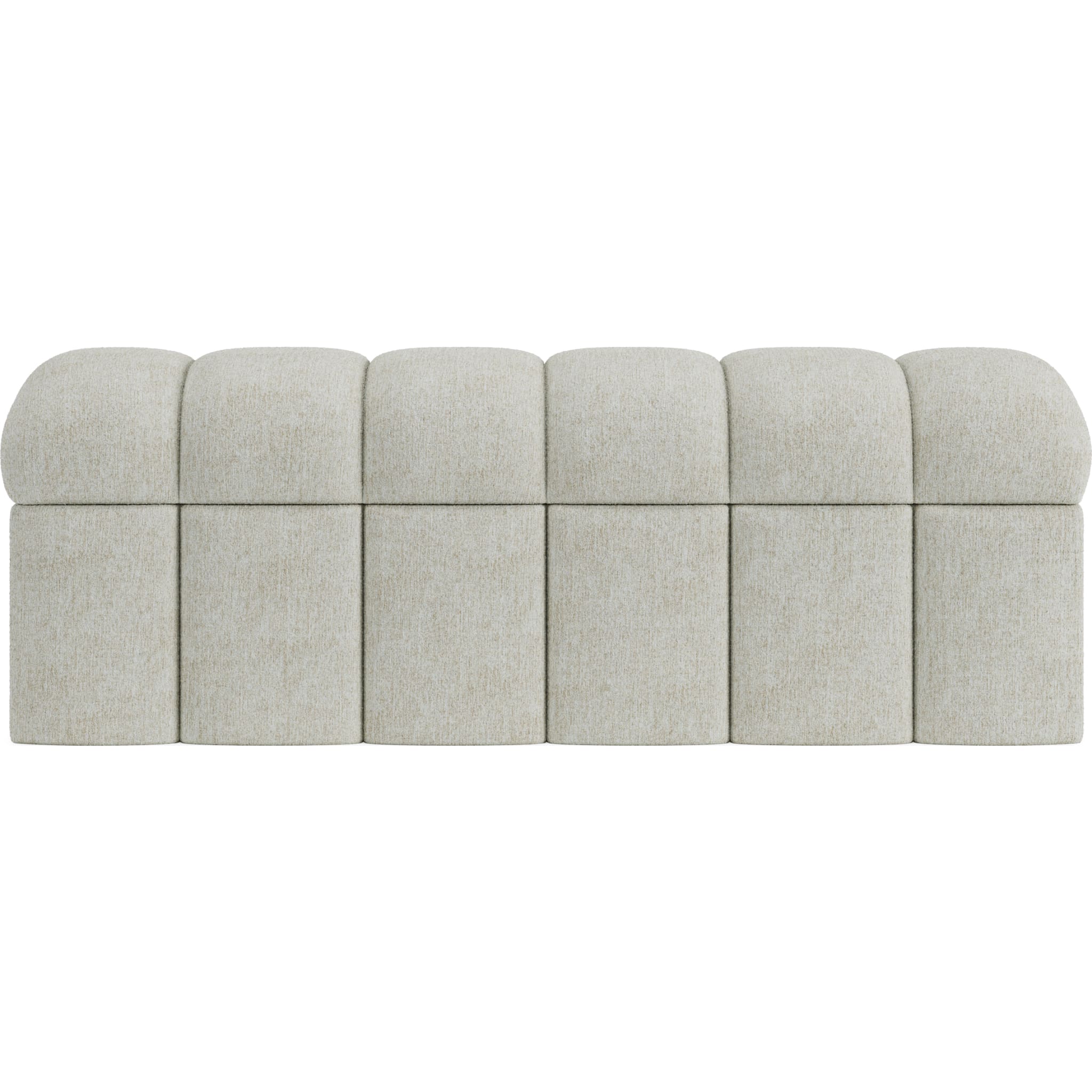 Savage Upholstered Storage Bench in Sandy Chenille