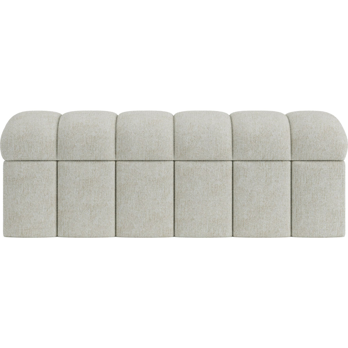 Savage Upholstered Storage Bench in Sandy Chenille