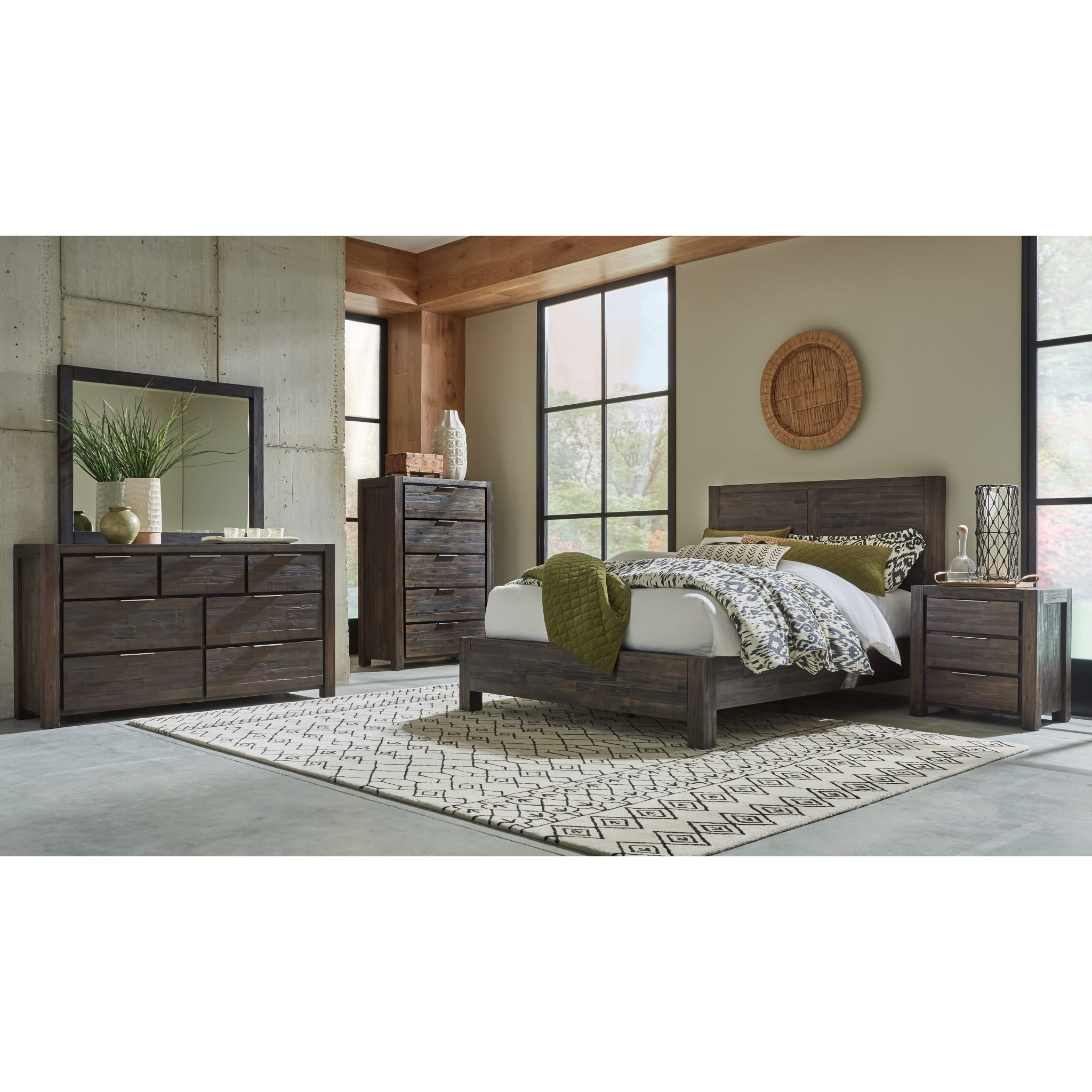 Savanna Seven Drawer Solid Wood Dresser in Coffee Bean (2024)