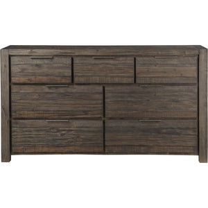 Savanna Seven Drawer Solid Wood Dresser in Coffee Bean (2024)