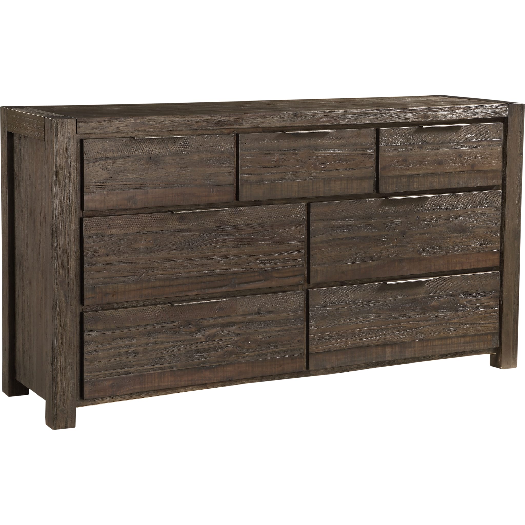 Savanna Seven Drawer Solid Wood Dresser in Coffee Bean (2024)