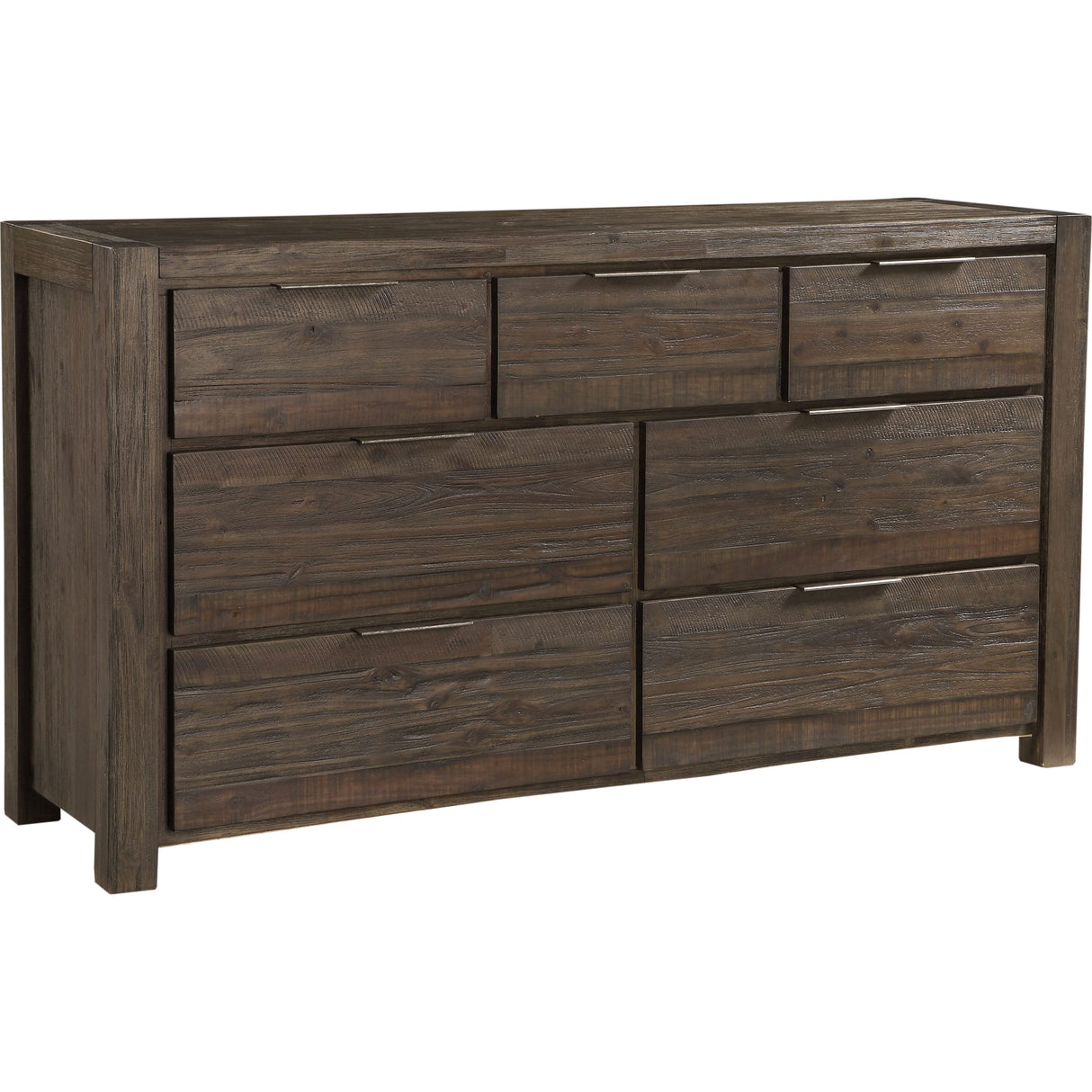 Savanna Seven Drawer Solid Wood Dresser in Coffee Bean (2024)